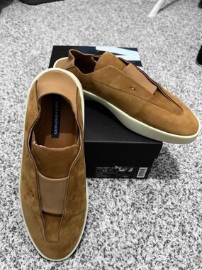 Wolf & Shepherd Women's or men’s Slip-On Loafer in Tan Suede
